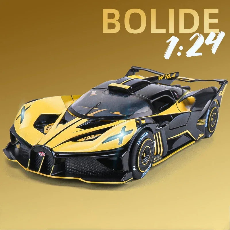 Diecast Alloy Bugatti Bolide Car Model with Sound and Lights for Kids - ToylandEU