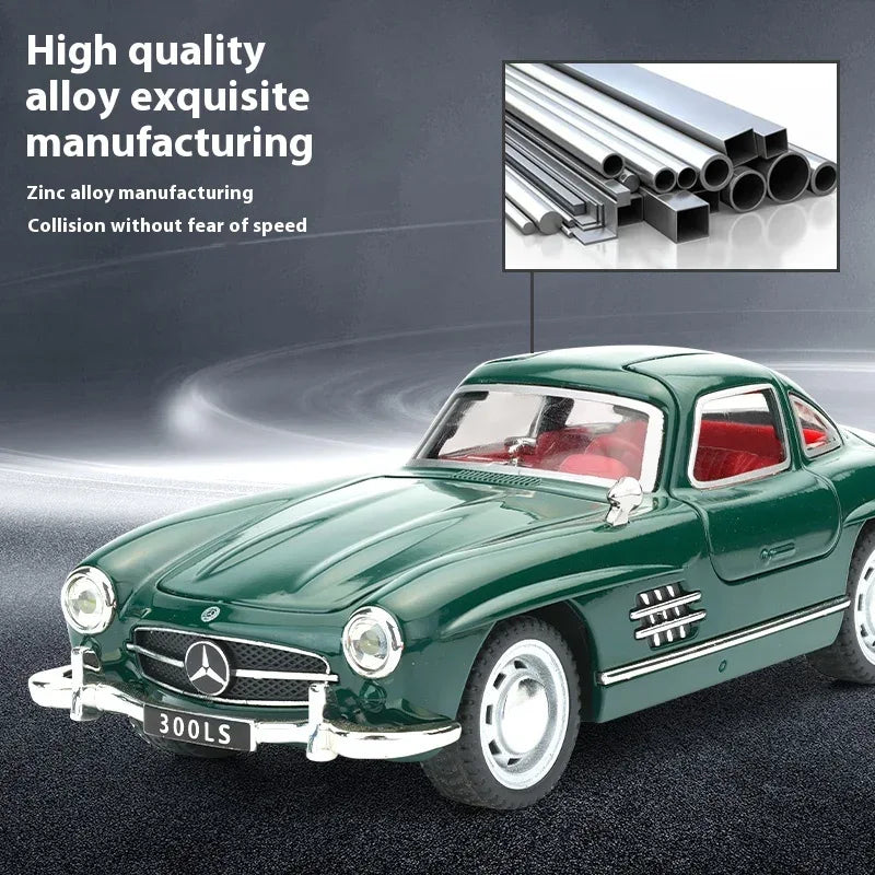 Diecast Alloy Car 1:32 Scale Mercedes Benz 300SL For Boys - ToylandEU