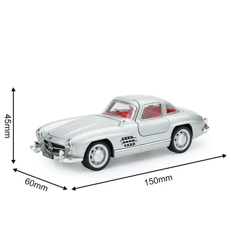Diecast Alloy Car 1:32 Scale Mercedes Benz 300SL For Boys - ToylandEU
