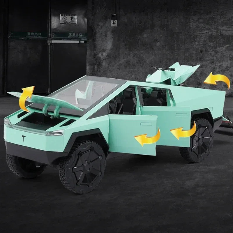 Diecast Alloy Cybertruck Model Car For Kids Gift Durable Metal - ToylandEU