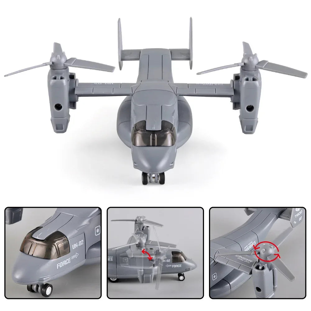 Diecast Alloy Osprey Transporter Fighter Aircraft for Collectors - ToylandEU