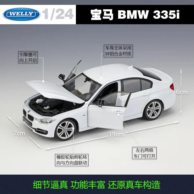 Diecast BMW 335i 1:24 Welly Diecast Car|Toylandeu™ 