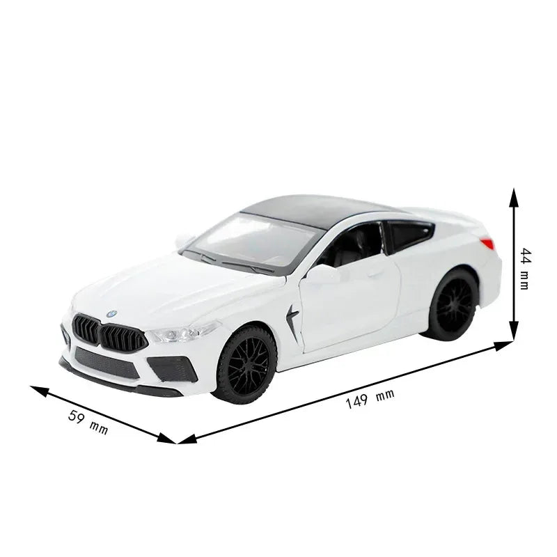 Diecast BMW M8 Car With Sound And Light Educational Toy For Kids - ToylandEU