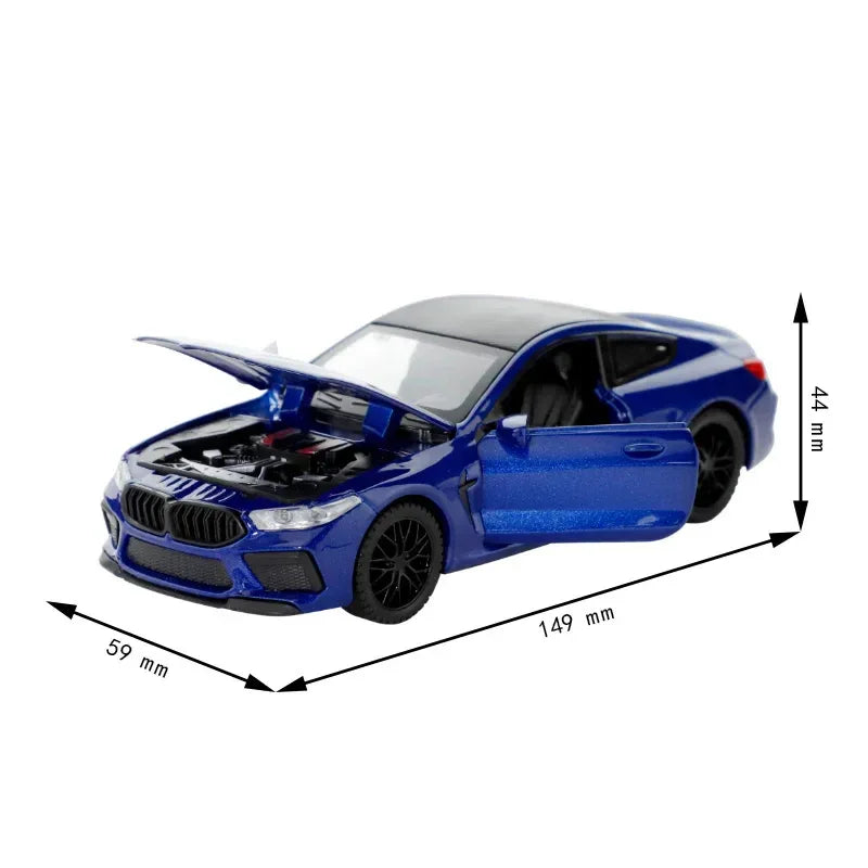 Diecast BMW M8 Car With Sound And Light Educational Toy For Kids - ToylandEU