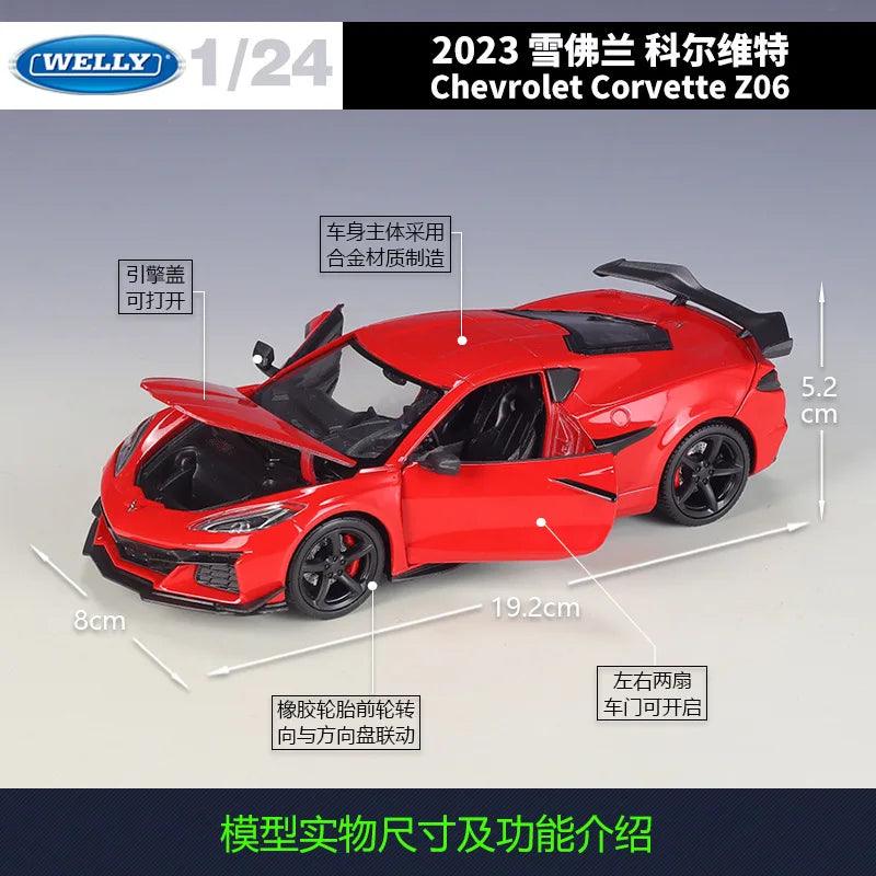  Diecast Car | 1:24 Chevy Corvette Z06 | Toylandeu™ 