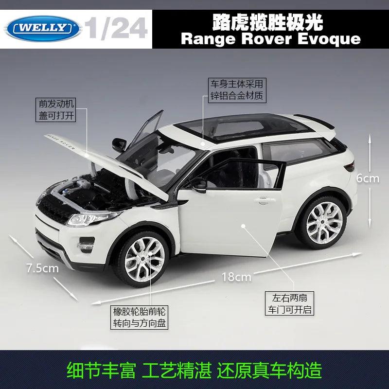  Diecast Car | 1:24 Evoque Edition 18 cm | Toylandeu™ 