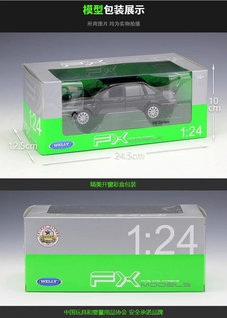  Diecast Car 1:24 Santana VW | Metal Body | Toylandeu™ 