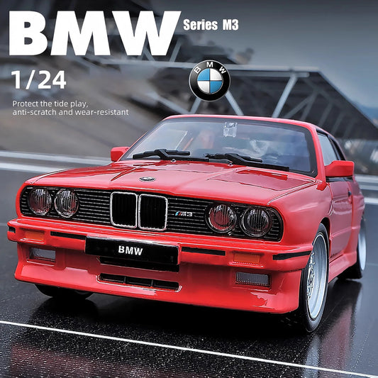 Diecast Car 1 24 Scale BMW M3 1988 Alloy Gift for Boyfriend - ToylandEU