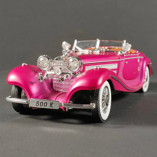 Diecast Car 1 24 Scale Metal Alloy Mercedes Benz 500K For Collectors - ToylandEU