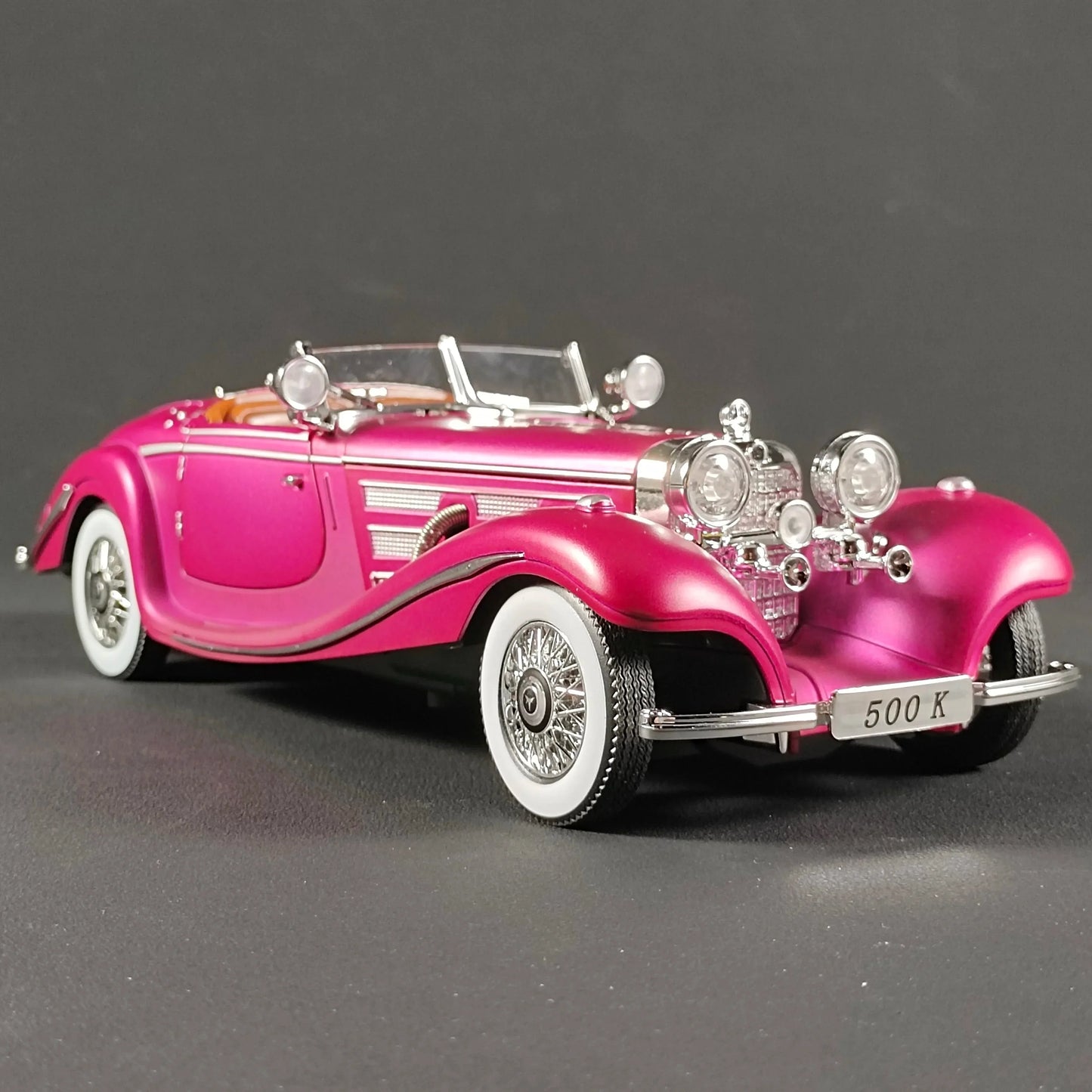 Diecast Car 1 24 Scale Metal Alloy Mercedes Benz 500K For Collectors - ToylandEU