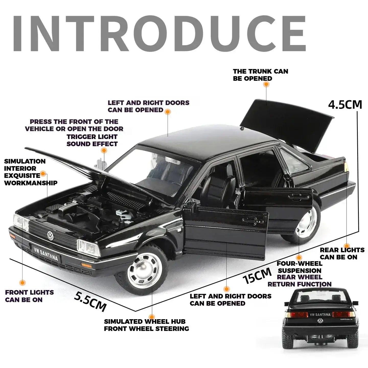    Diecast Car 1:32 With Sound And Light -   -  ToylandEU™