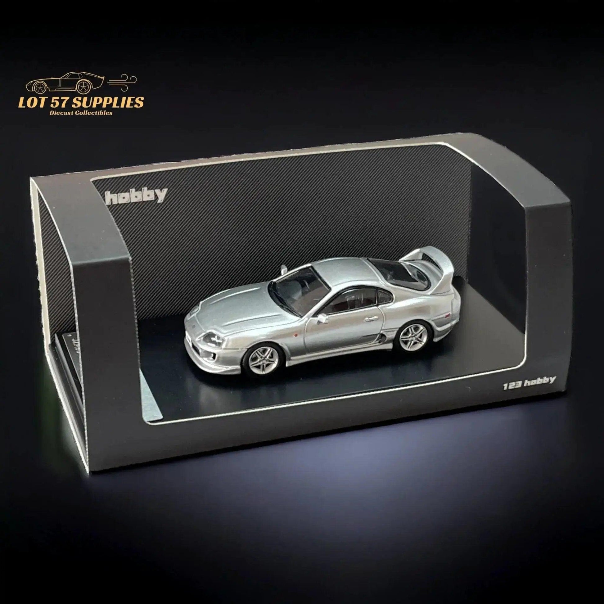  123 Hobby Toyota Supra JZA80Z Silver 1:64 -  ToylandEU™