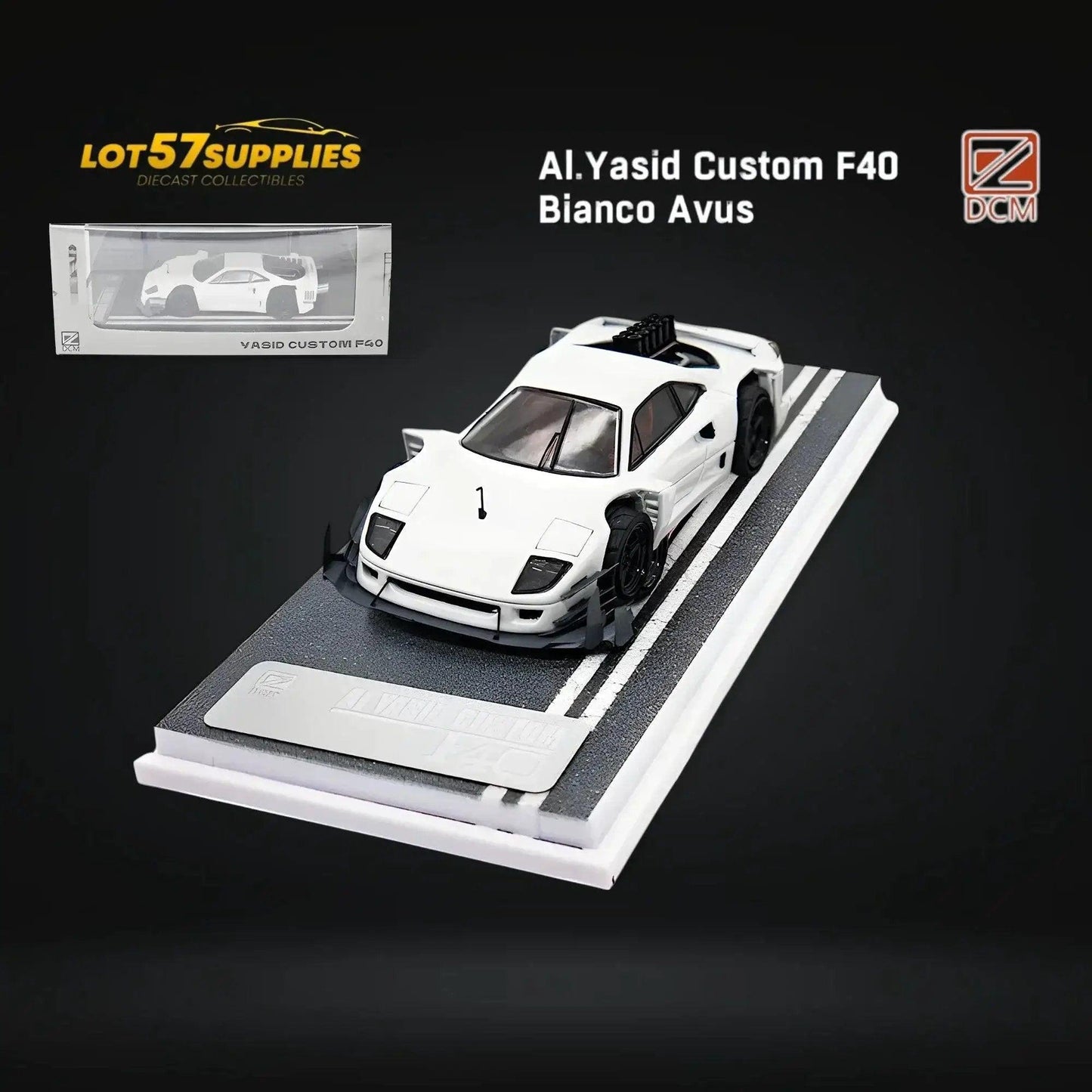  DCM Ferrari F40 AI Yasid White 1:64 -  ToylandEU™