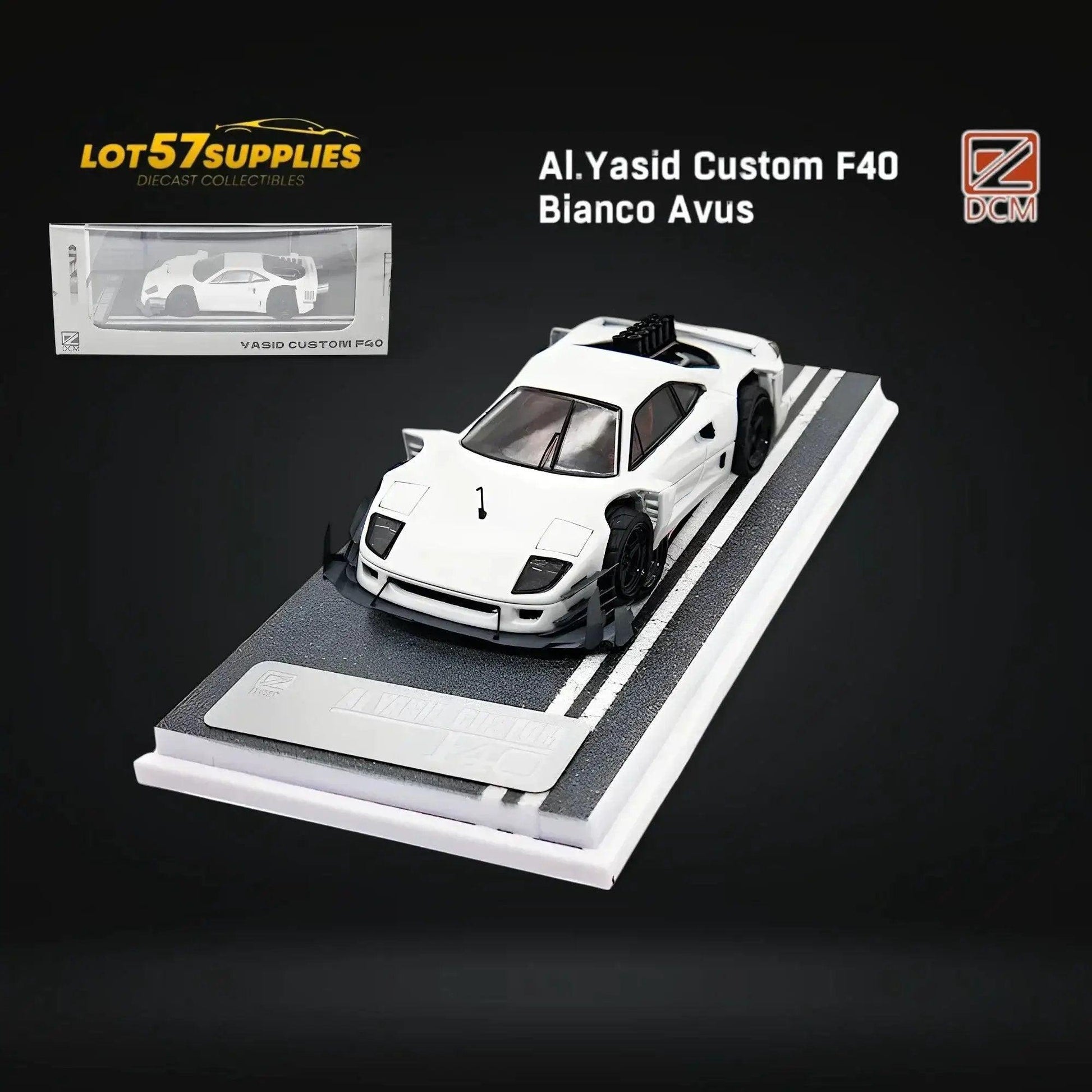  DCM Ferrari F40 AI Yasid White 1:64 -  ToylandEU™