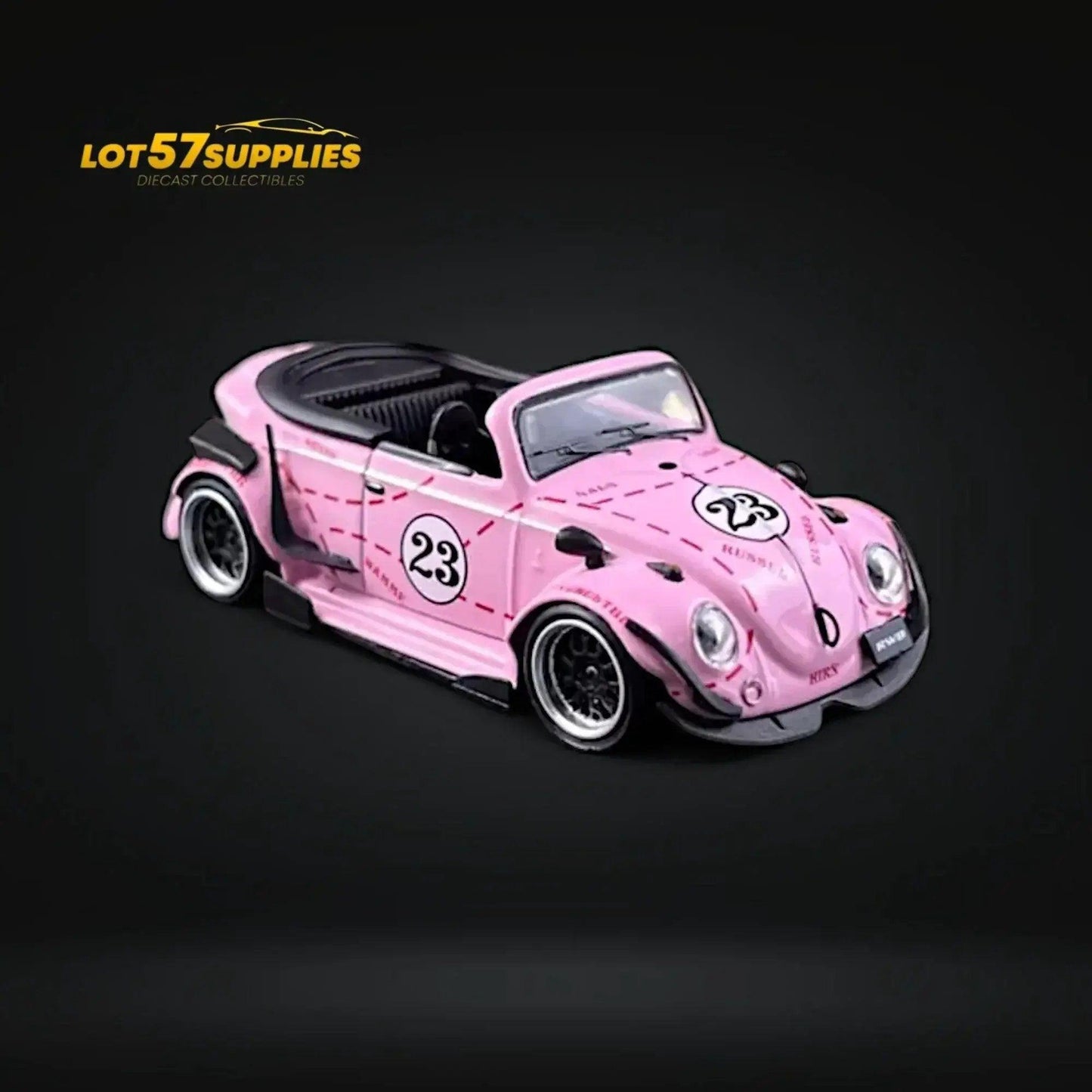  HKM Model VW Beetle Pink Pig Livery 1:64 -  ToylandEU™