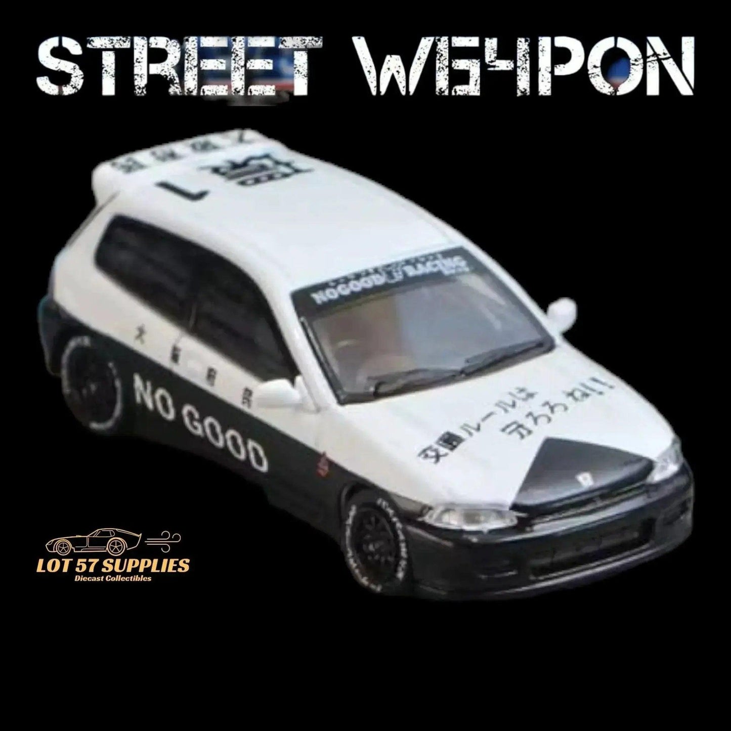  Street Weapon Honda Civic EG6 Police Livery 1:64 -  ToylandEU™