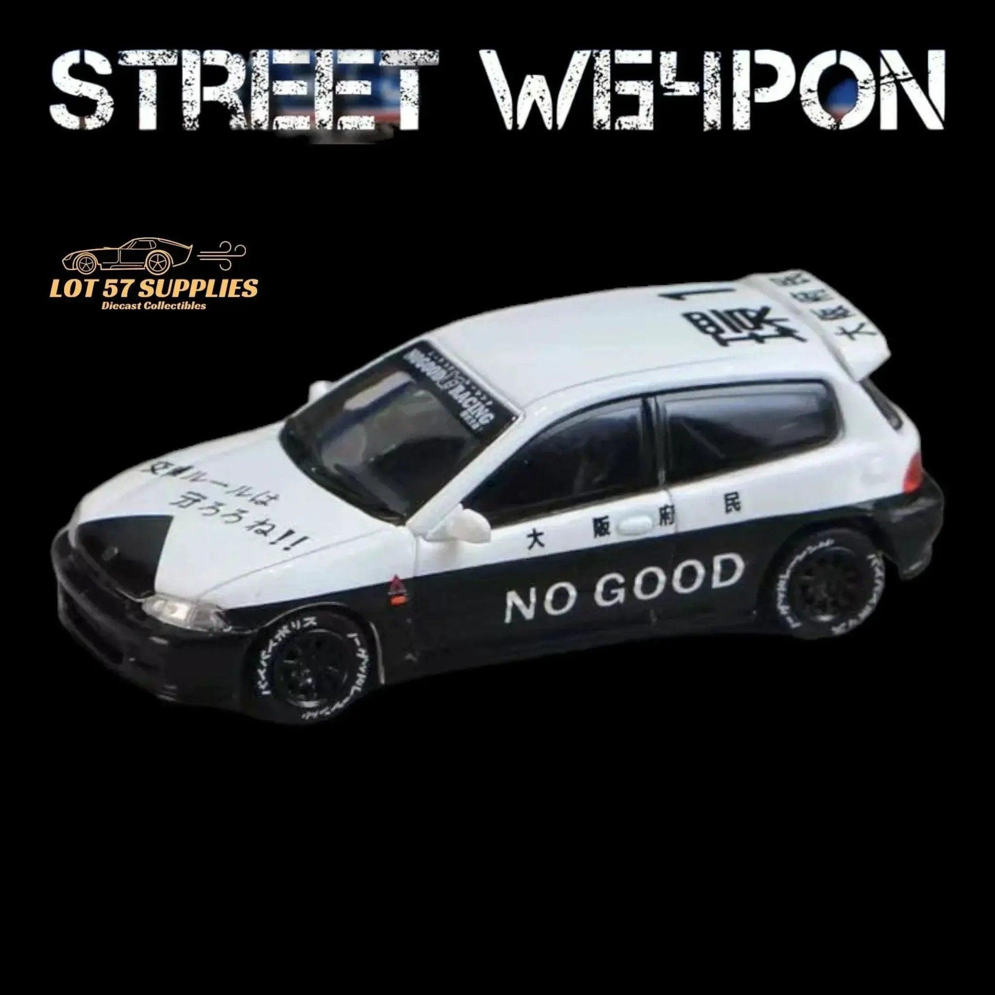  Street Weapon Honda Civic EG6 Police Livery 1:64 -  ToylandEU™