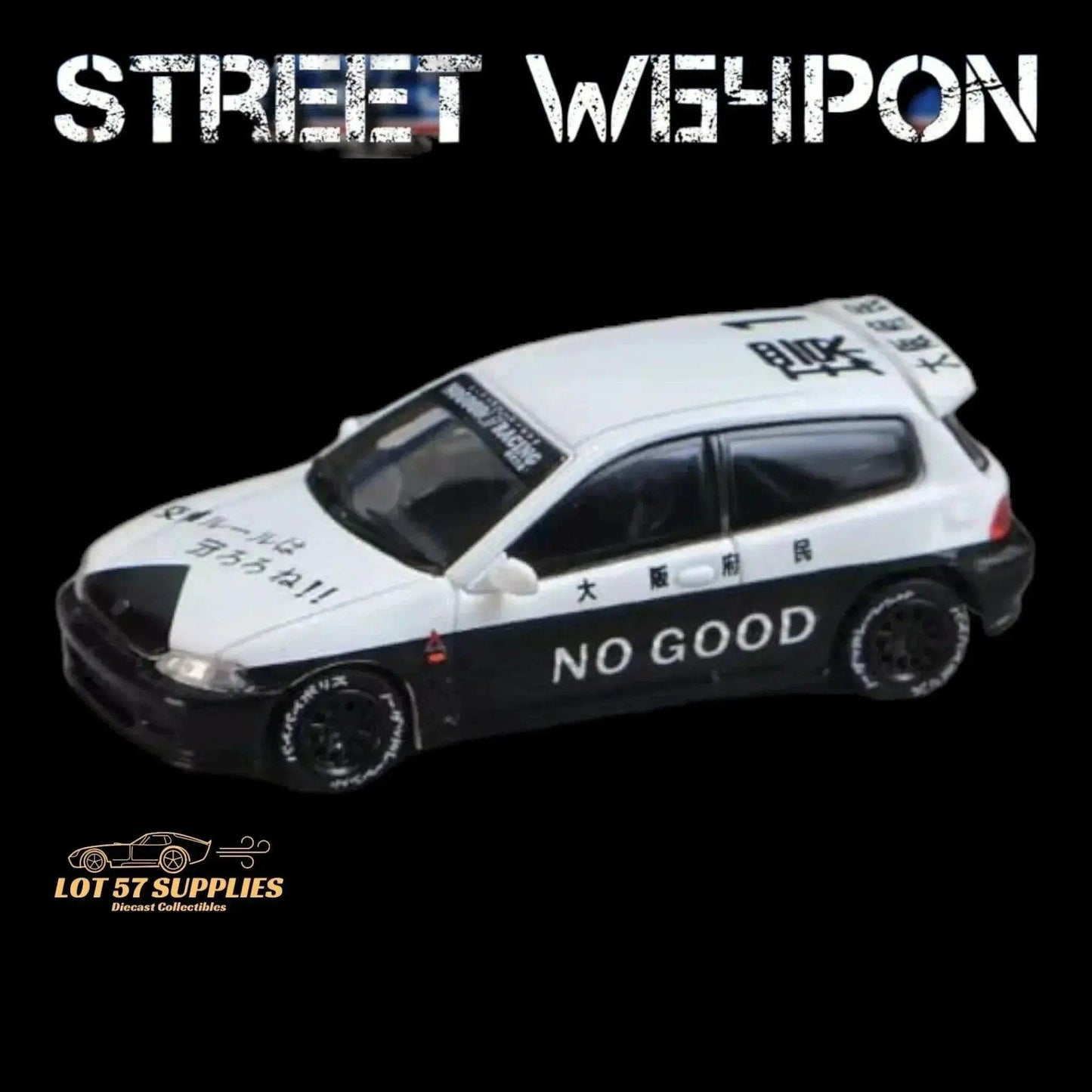  Street Weapon Honda Civic EG6 Police Livery 1:64 -  ToylandEU™