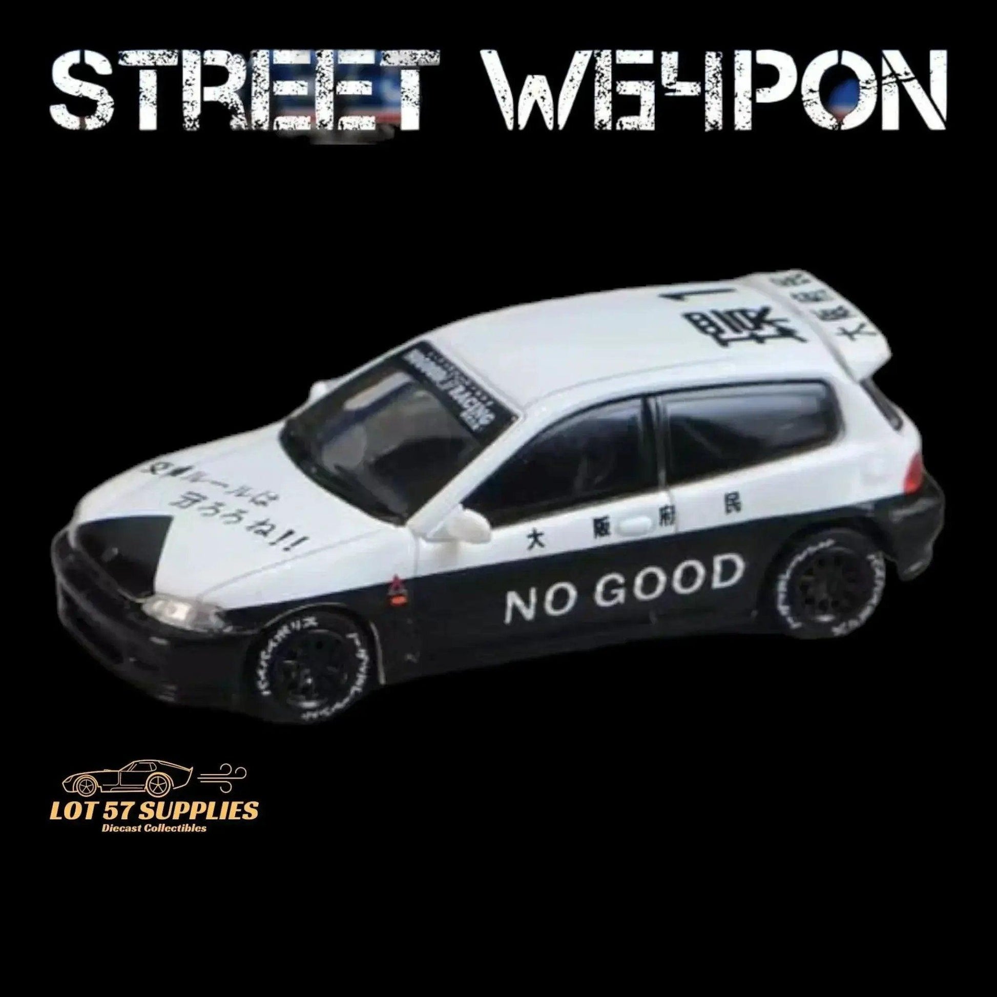  Street Weapon Honda Civic EG6 Police Livery 1:64 -  ToylandEU™