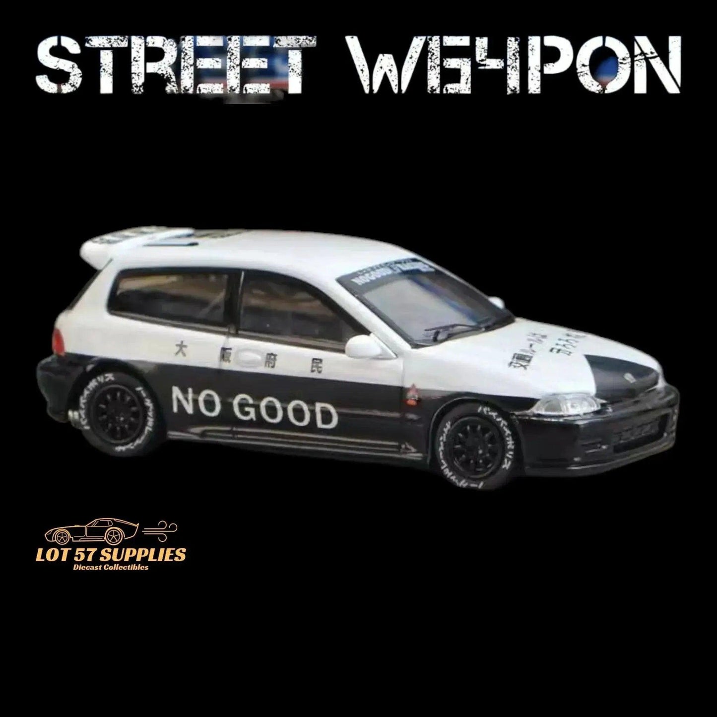  Street Weapon Honda Civic EG6 Police Livery 1:64 -  ToylandEU™
