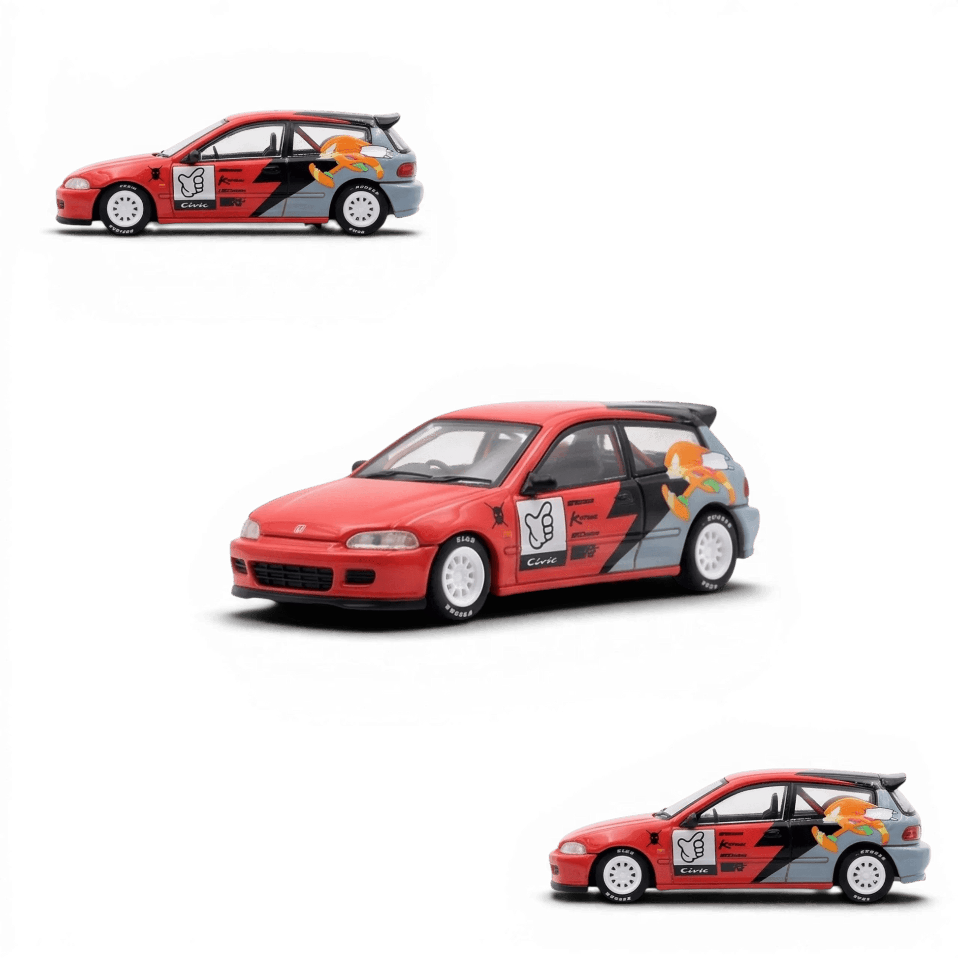 Diecast Car | 1:64 Scale | Honda Civic EG6 Sonic livery