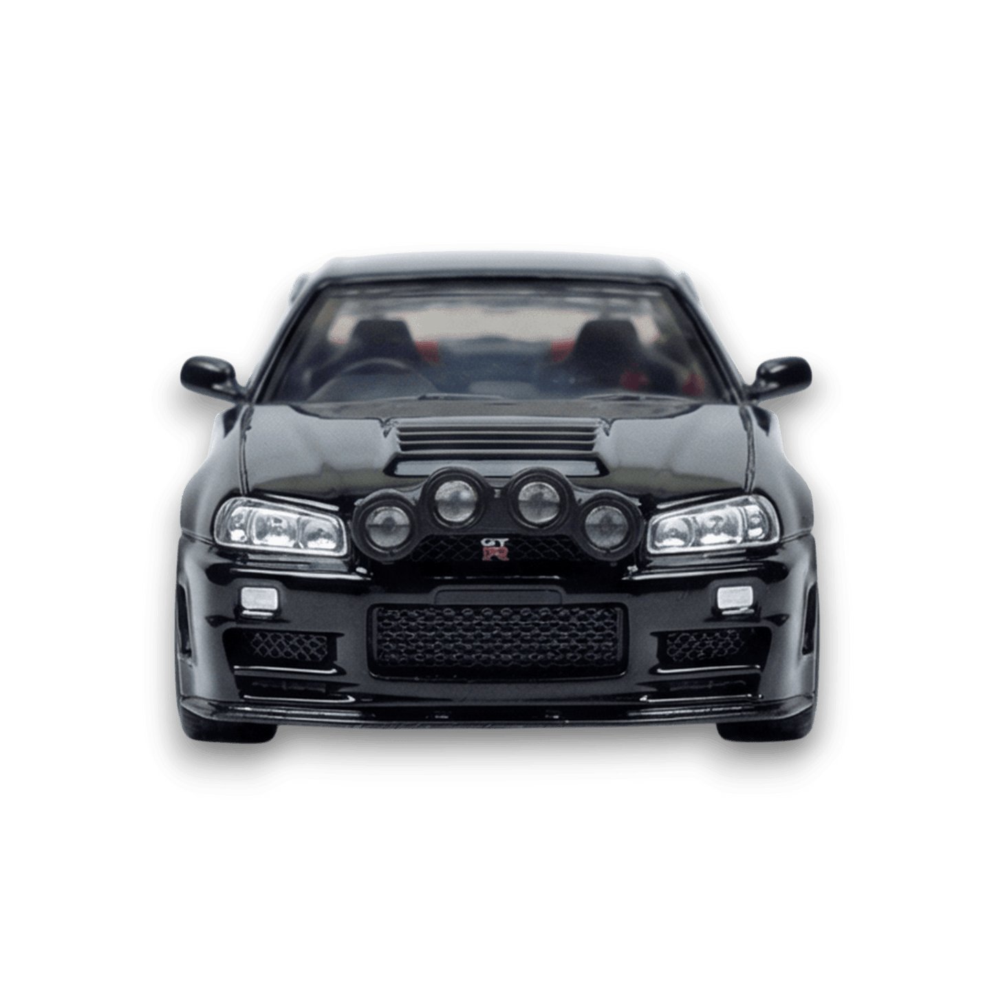  Street Weapon Nissan R34 GT-R Black Snow Drift 1:64 