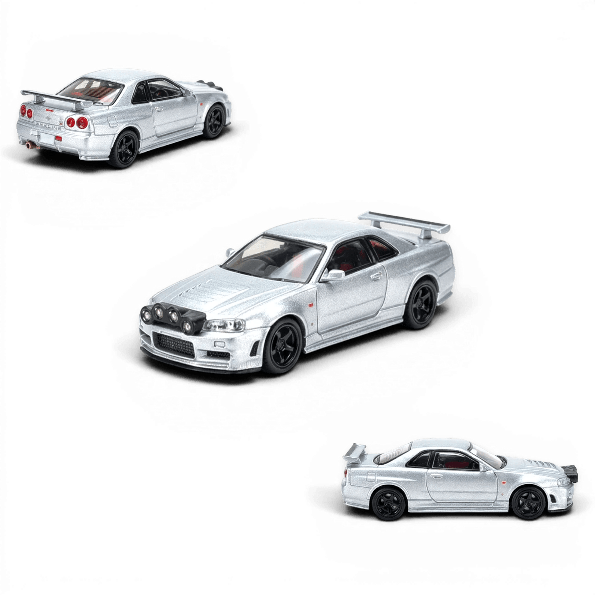  Street Weapon Nissan R34 GT-R Silver Snow Drift 1:64 -  ToylandEU™