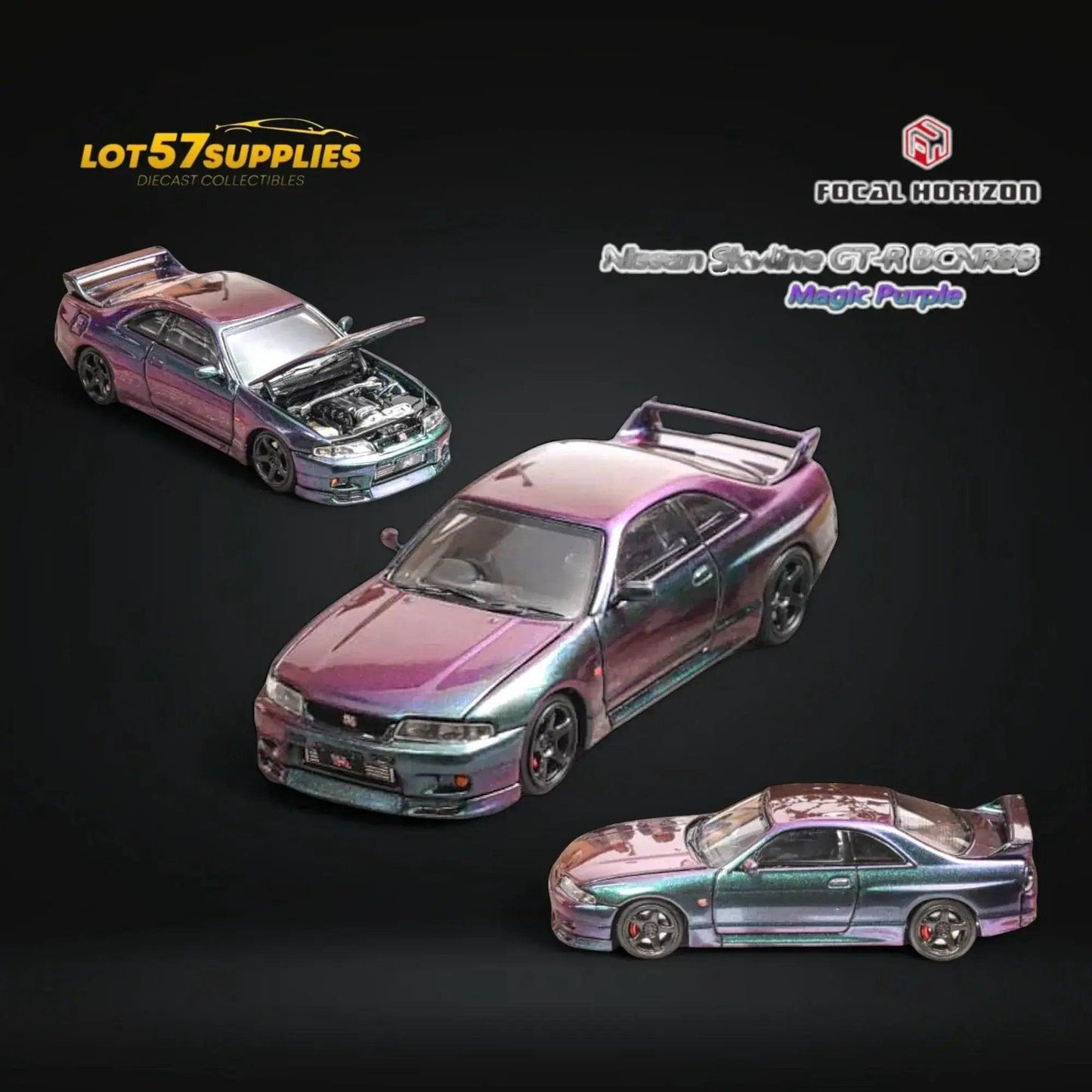  Focal Horizon Skyline GT-R R33 Magic Purple 1:64 -  ToylandEU™