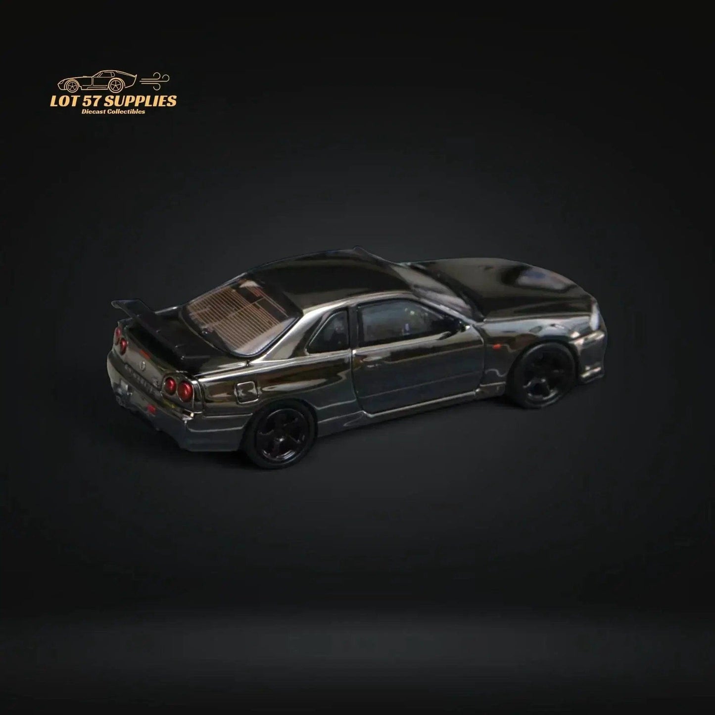  Street Weapon Skyline GT-R R34 V-SPEC-II Chrome 1:64 -  ToylandEU™