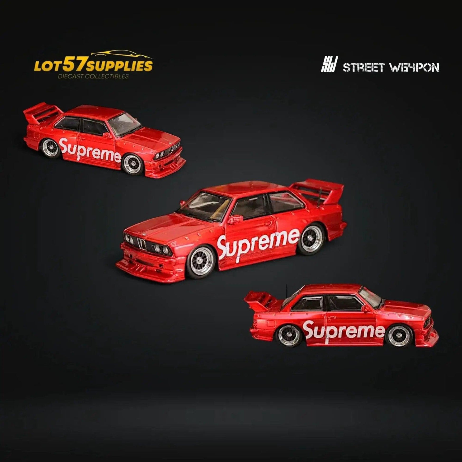  Street Weapon BMW E30 SUP Red Livery 1:64 -  ToylandEU™