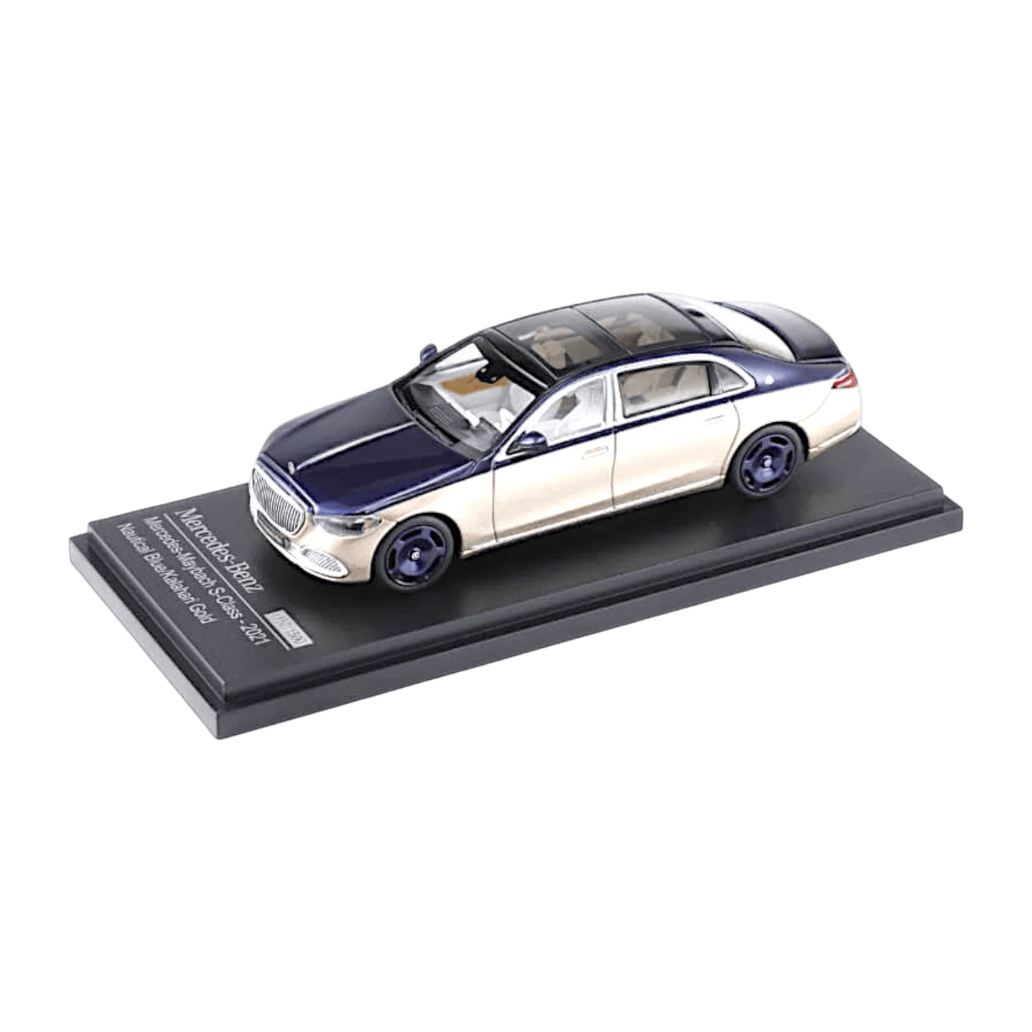Diecast Car | AR BOX 2021 Mercedes-Benz Maybach W223 Blue-Gold
