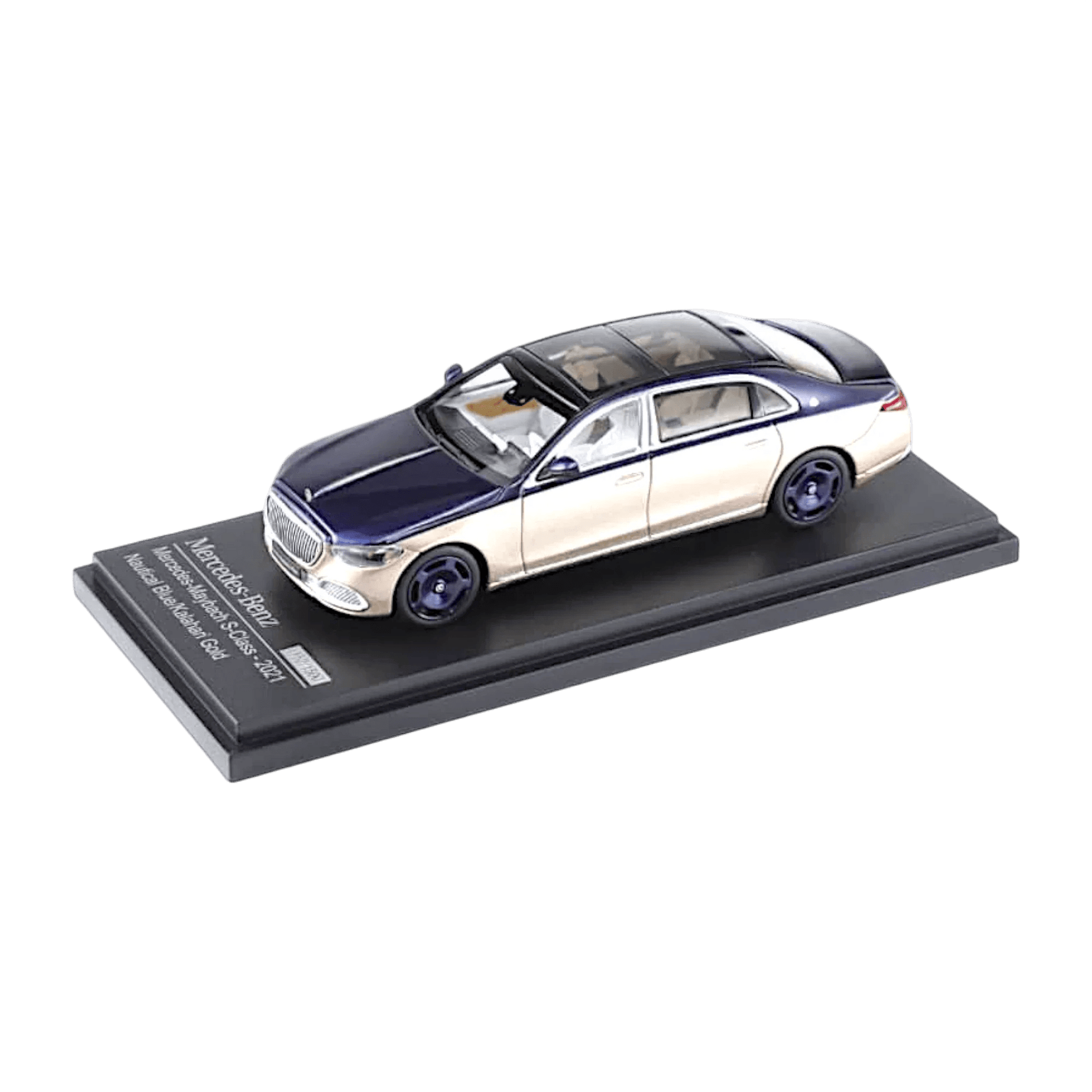 Diecast Car | AR BOX 2021 Mercedes-Benz Maybach W223 Blue-Gold