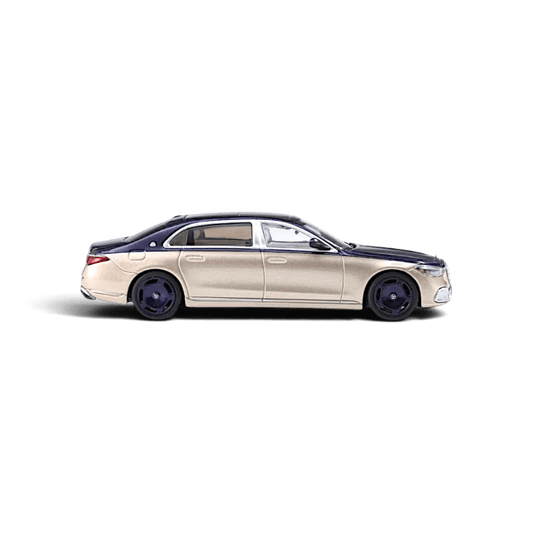 Diecast Car | AR BOX 2021 Mercedes-Benz Maybach W223 Blue-Gold