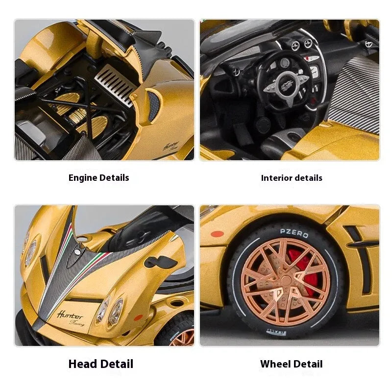 Diecast Car Alloy Pagani Huayra Dinastia Gull Wing For Collectors - ToylandEU