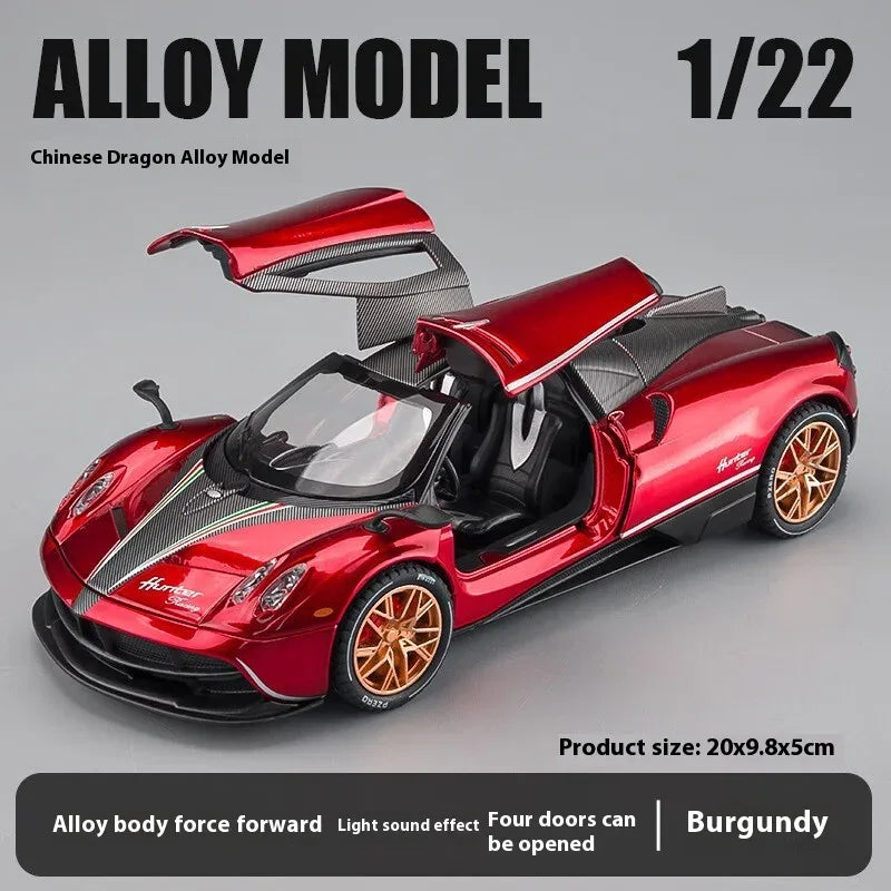 Diecast Car Alloy Pagani Huayra Dinastia Gull Wing For Collectors - ToylandEU