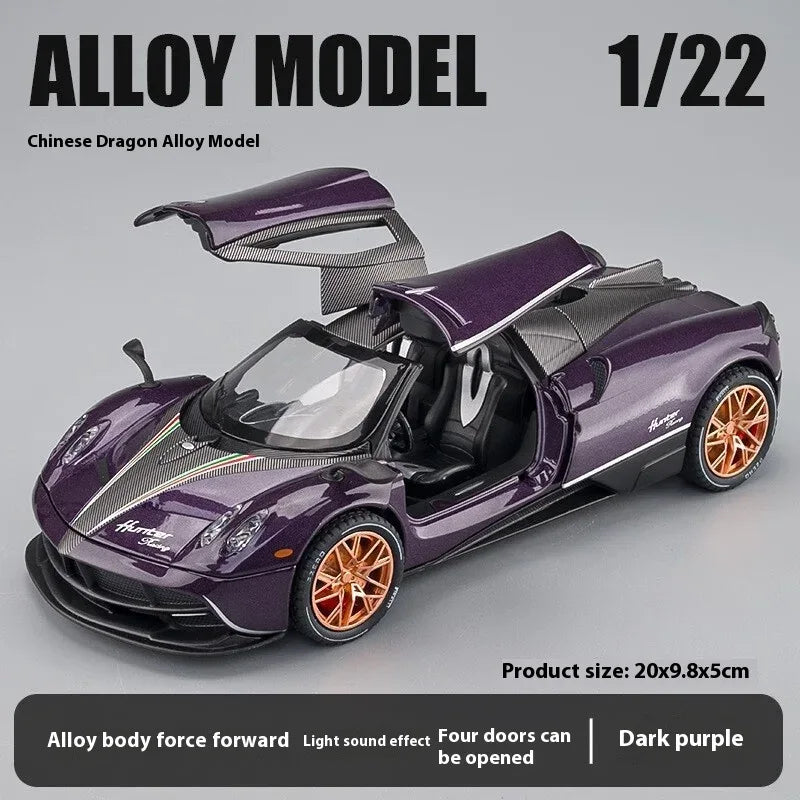 Diecast Car Alloy Pagani Huayra Dinastia Gull Wing For Collectors - ToylandEU