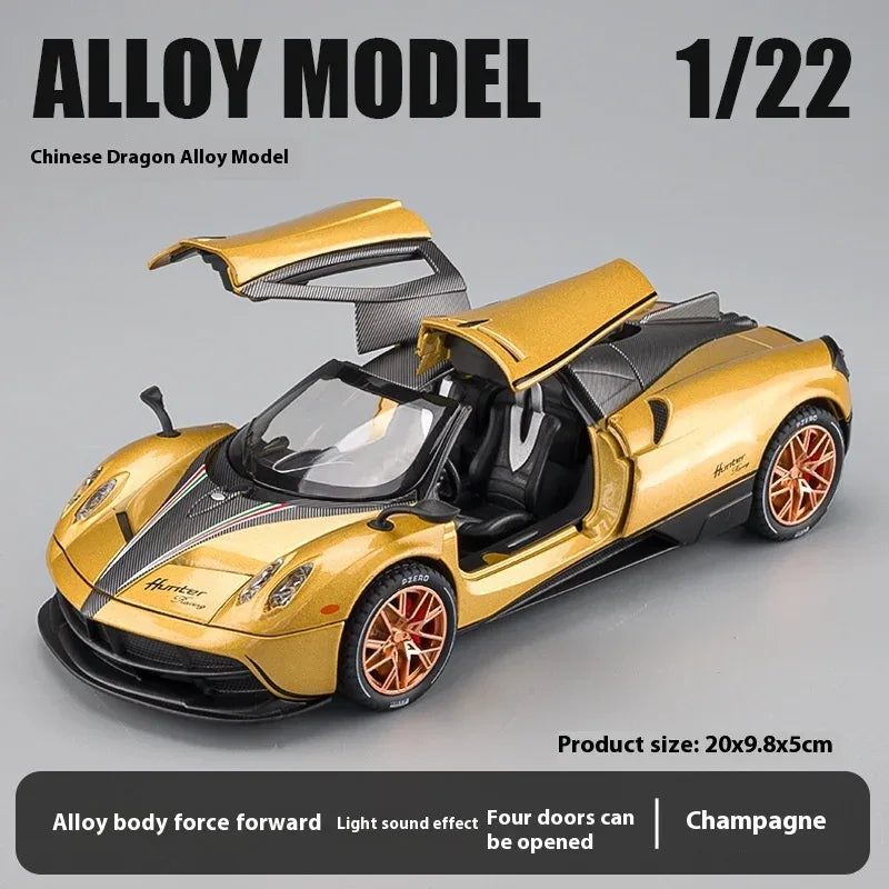 Diecast Car Alloy Pagani Huayra Dinastia Gull Wing For Collectors - ToylandEU