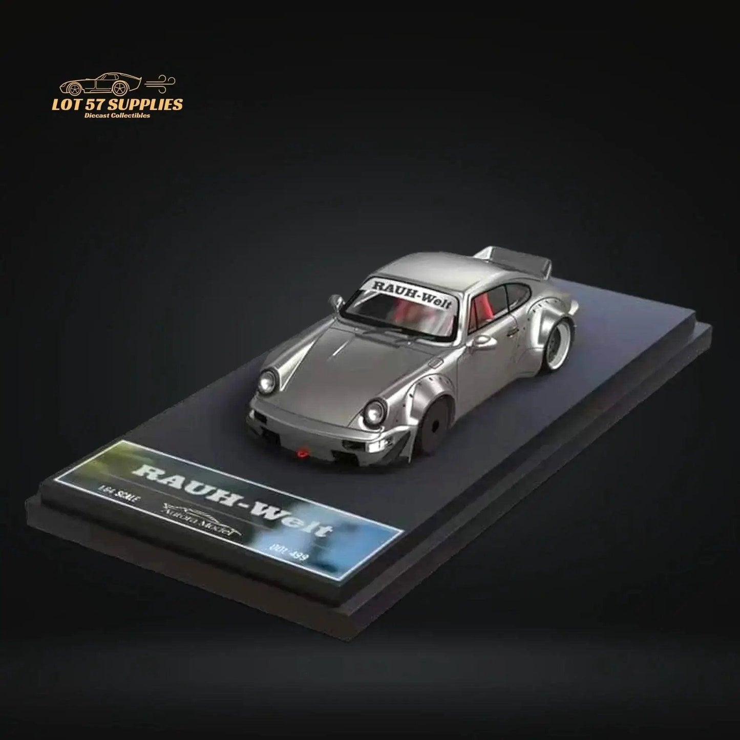  AuroraModel Porsche RWB 964 Liquid Silver Ducktail 1:64 -  ToylandEU™