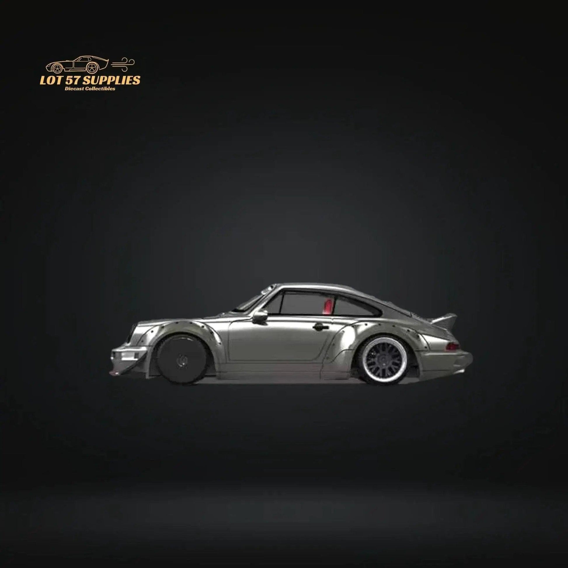  AuroraModel Porsche RWB 964 Liquid Silver Ducktail 1:64 -  ToylandEU™
