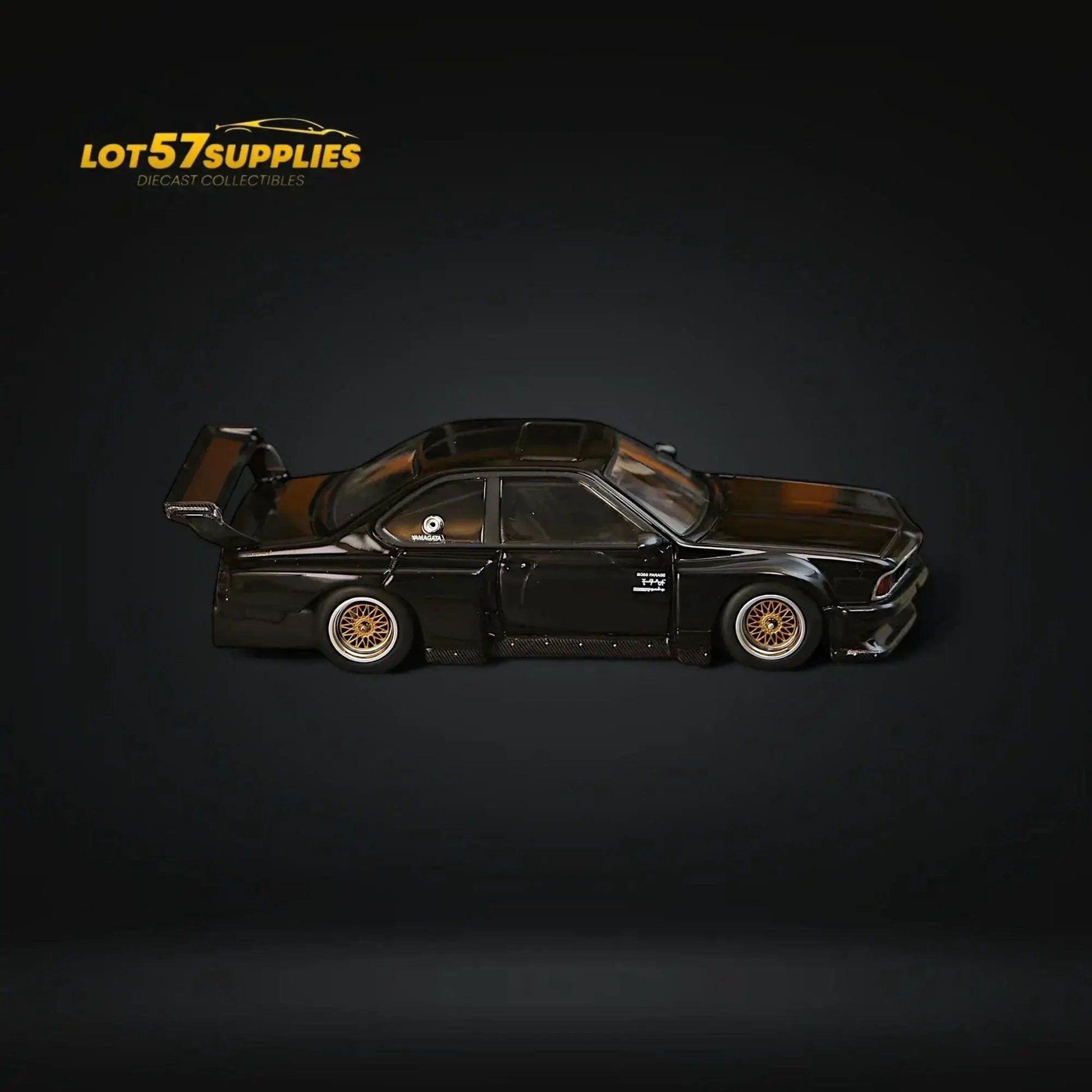  Street Weapon BMW E24 635 CSI Sharknose WideBody Black 1:64 -  ToylandEU™
