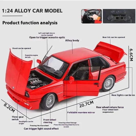    Diecast Car BMW M3 1988 Alloy Gift |   -  ToylandEU™