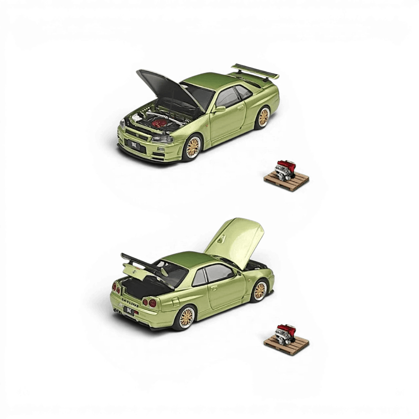 Diecast Car | Cool ART | Nissan Skyline GT-R R34 Jade Green