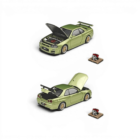 Diecast Car | Cool ART | Nissan Skyline GT-R R34 Jade Green