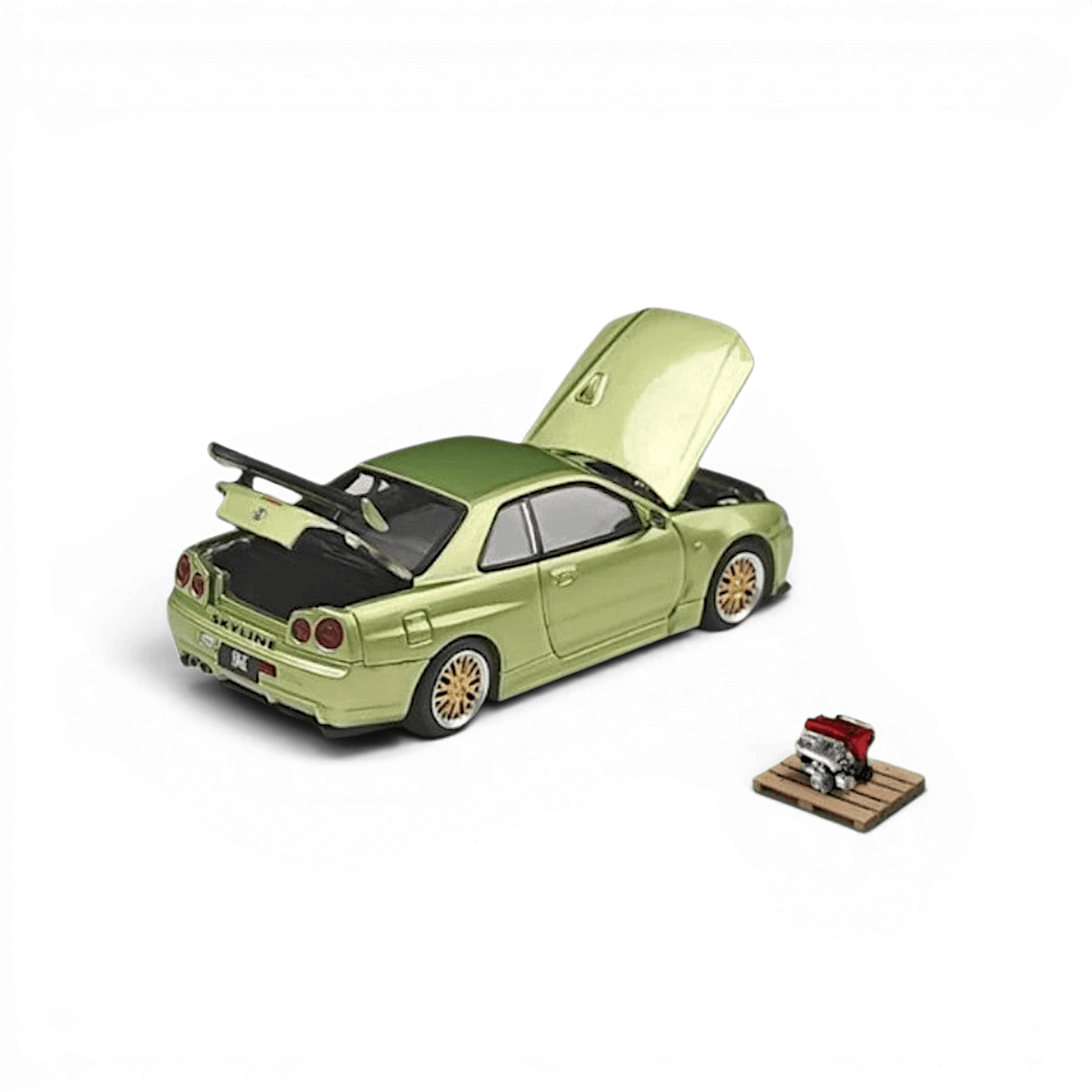 Diecast Car | Cool ART | Nissan Skyline GT-R R34 Jade Green