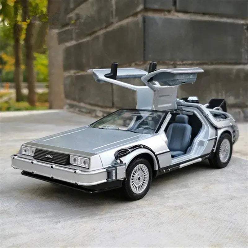 Diecast Car DeLorean Time Machine 1 24 Scale Collectible - ToylandEU
