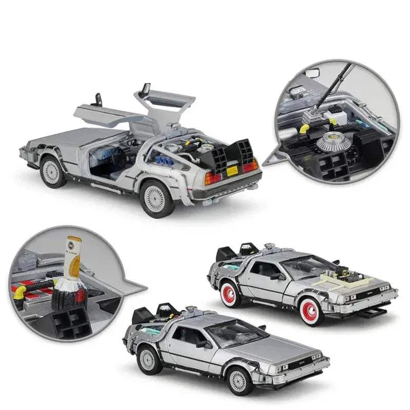 Diecast Car DeLorean Time Machine 1 24 Scale Collectible - ToylandEU
