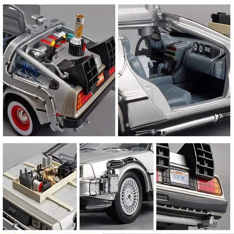 Diecast Car DeLorean Time Machine 1 24 Scale Collectible - ToylandEU