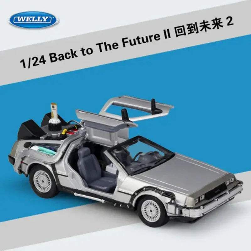 Diecast Car DeLorean Time Machine 1 24 Scale Collectible - ToylandEU