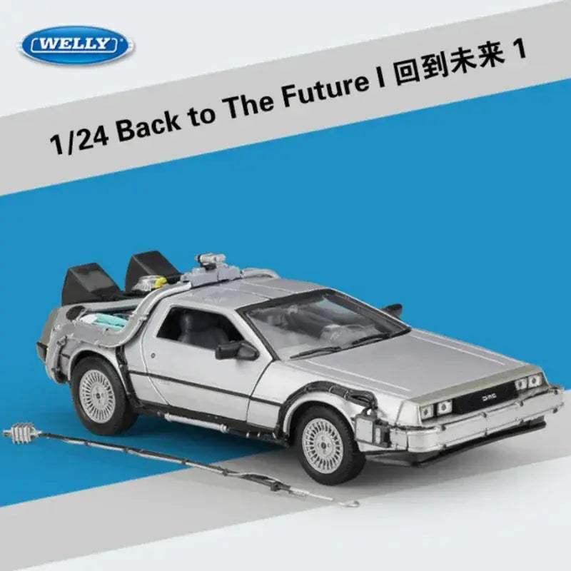 Diecast Car DeLorean Time Machine 1 24 Scale Collectible - ToylandEU