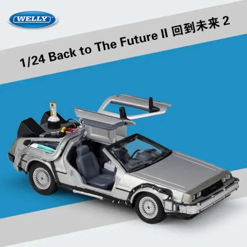  Diecast Car DeLorean Time Machine 1 24 Scale Premium -  ToylandEU™